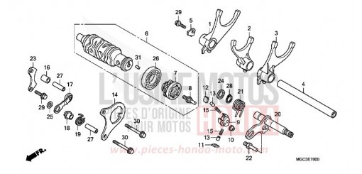 GEARSHIFT DRUM/GEARSHIFT FORK CB1100AD de 2013